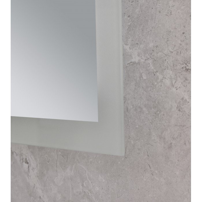 Зеркало Mixxus FLAT MR04-100x80 с Led Touch, Anti-fog, димером, регулятором яркости, часами (MI6927