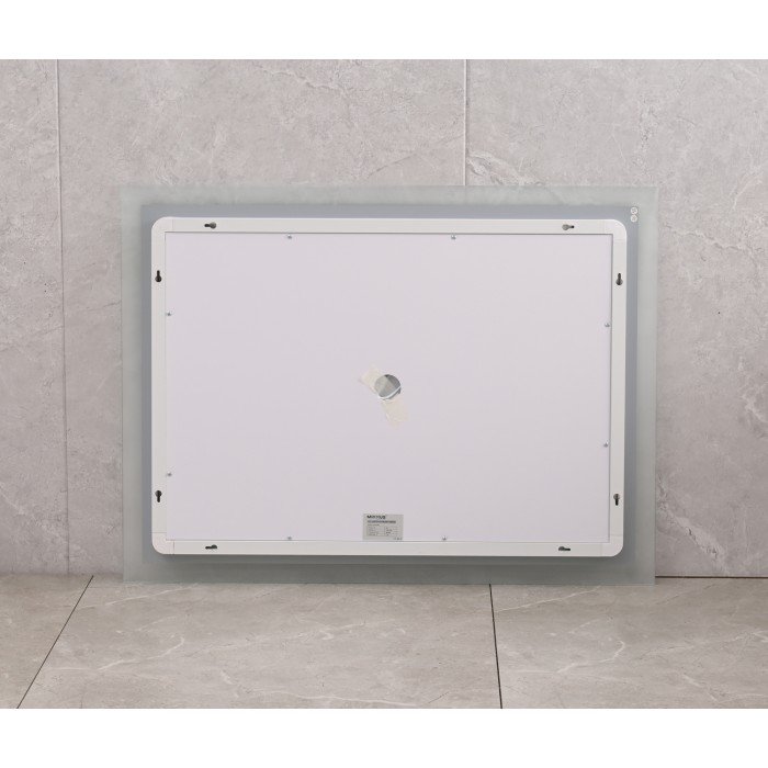 Зеркало Mixxus FLAT MR04-100x80 с Led Touch, Anti-fog, димером, регулятором яркости, часами (MI6927