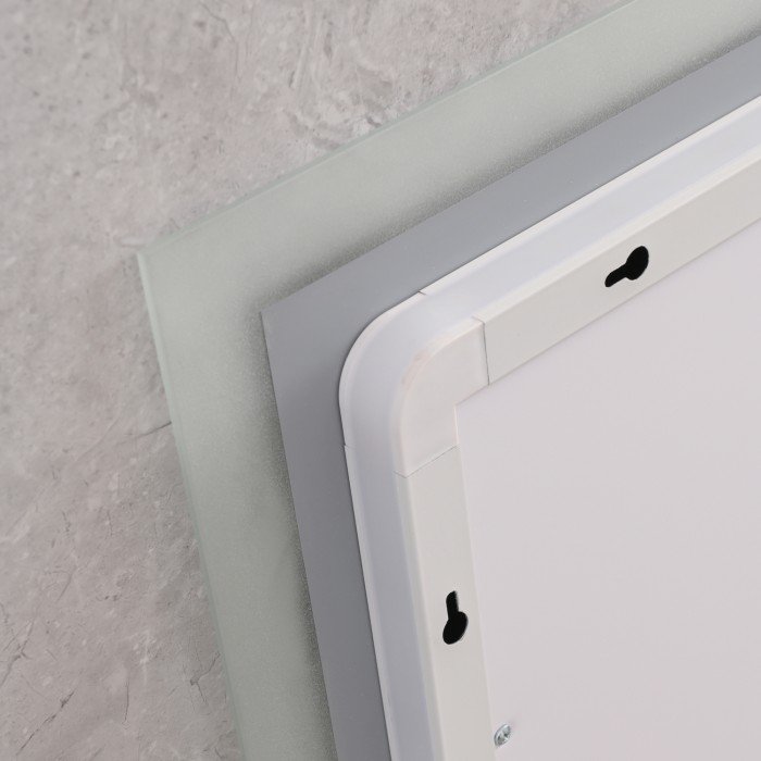 Зеркало Mixxus FLAT MR04-100x80 с Led Touch, Anti-fog, димером, регулятором яркости, часами (MI6927