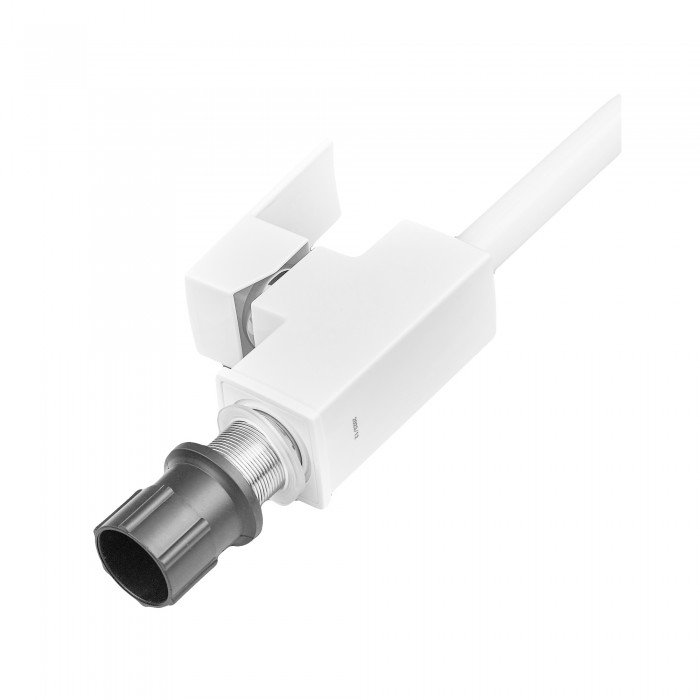 Змішувач для кухні Plamix Kubus-011 SET White (з підведенням) (PM0674)