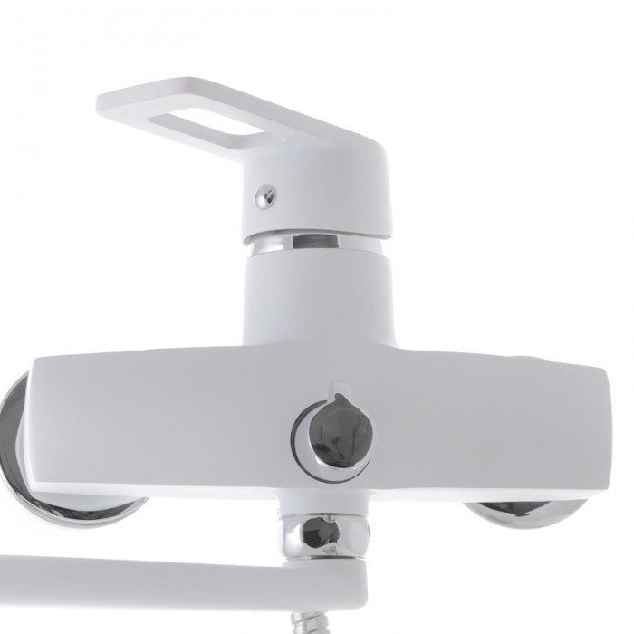 Смеситель для ванны Zerix Z2230-7 белый (ZX0359)