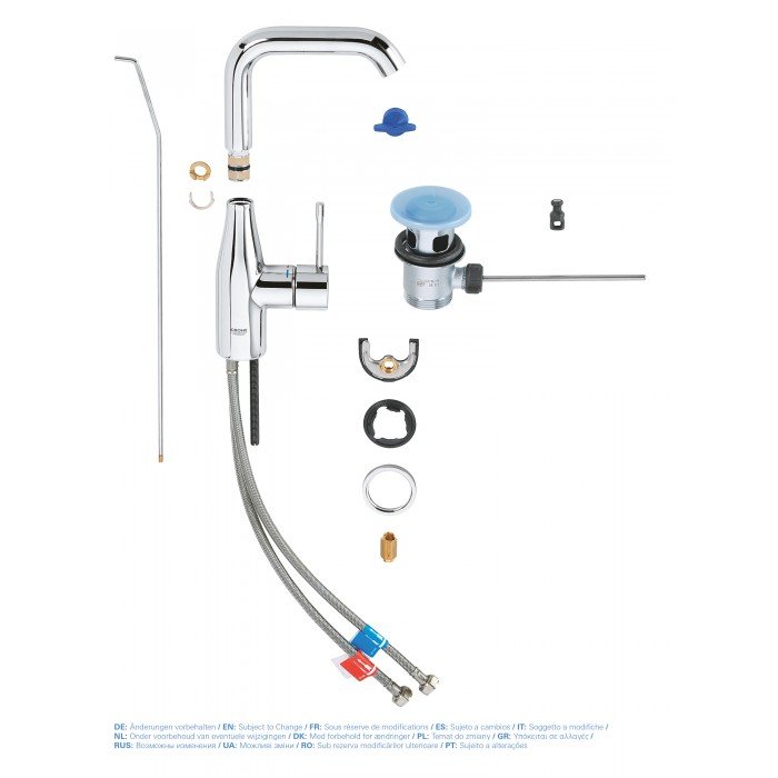 Смеситель для раковины L-размера Grohe Essence New (32628001) Смеситель для раковины L-размера Grohe Essence New (32628001)