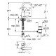 Смеситель для раковины L-размера Grohe Essence New (32628001) Смеситель для раковины L-размера Grohe Essence New (32628001)