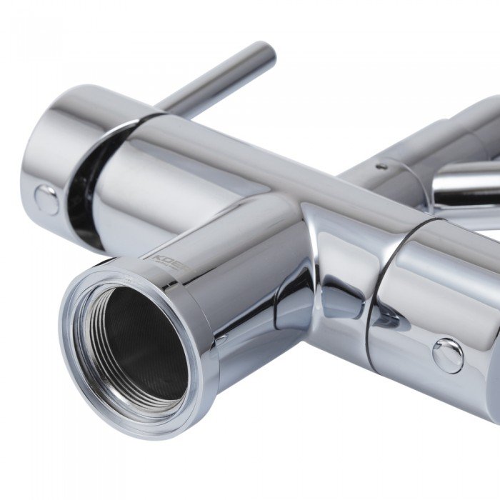 Кухонный смеситель с силик. изливом и вых. для питьевой воды KOER KB-72006-01 (KR3379)