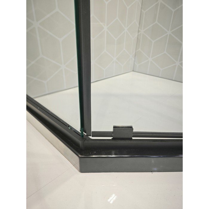 Душова кабіна без піддону Koer SR SC06-90x90x200-TR-07 прозоре скло Easy Clean 8мм, графіт (K