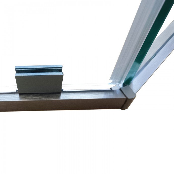 Душова кабіна без піддону Koer SR SC06-90x90x200-TR-07 прозоре скло Easy Clean 8мм, графіт (K