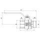 Кран шаровой Roho R201-150B - 1 1/2" (RO0099) Кран шаровой Roho R201-150B - 1 1/2" (RO0099)