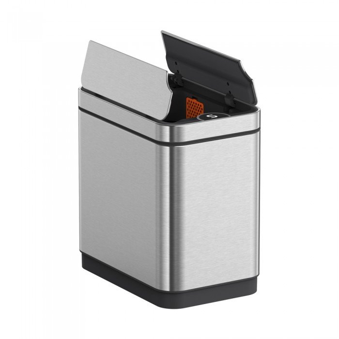 Відро для сміття сенсорне прямокутне Koer TC-020112-02 12 л колір нержавійка (KR5582)