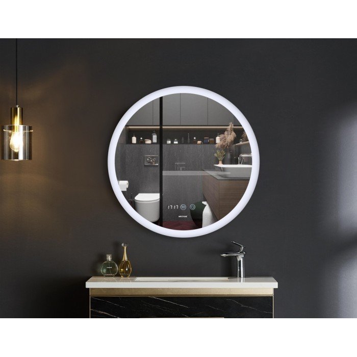 Зеркало Mixxus PLAIN MC10-60 с Led Touch, Anti-fog, димером, регулятором яркости, часами (MI6013)