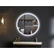 Зеркало Mixxus PLAIN MC10-60 с Led Touch, Anti-fog, димером, регулятором яркости, часами (MI6013)