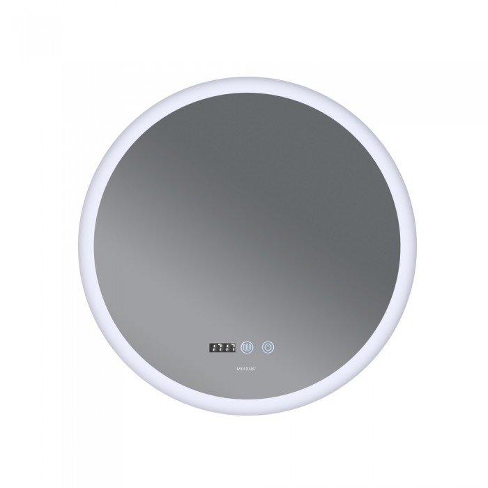 Зеркало Mixxus PLAIN MC10-60 с Led Touch, Anti-fog, димером, регулятором яркости, часами (MI6013)
