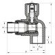 Кран радиаторный 20x1/2 угловой PPR Koer K0157.PRO (KP0201) Кран радиаторный 20x1/2 угловой PPR Koer K0157.PRO (KP0201)