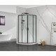 Душевая кабина без поддона Mixxus Premium DIVERSE SC01-90x90x195-TR Black прозрачное стекло 5мм (MI