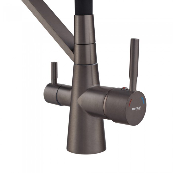 Смеситель для кухни Mixxus Premium Magnet 021 GRAPHITE REFL.BLACK (MI6975)