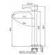 Смеситель для умывальника Koer KB-13007-07 высокий (Цвет графит) (KR5154)