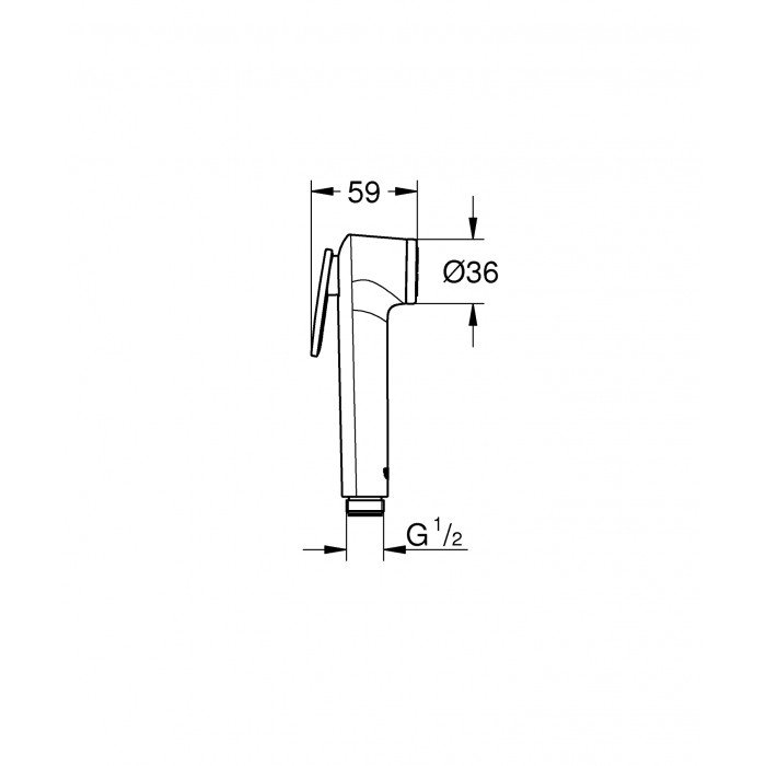 Лейка для гигиенического душа Grohe Tempesta-F Trigger Spray (27512001)