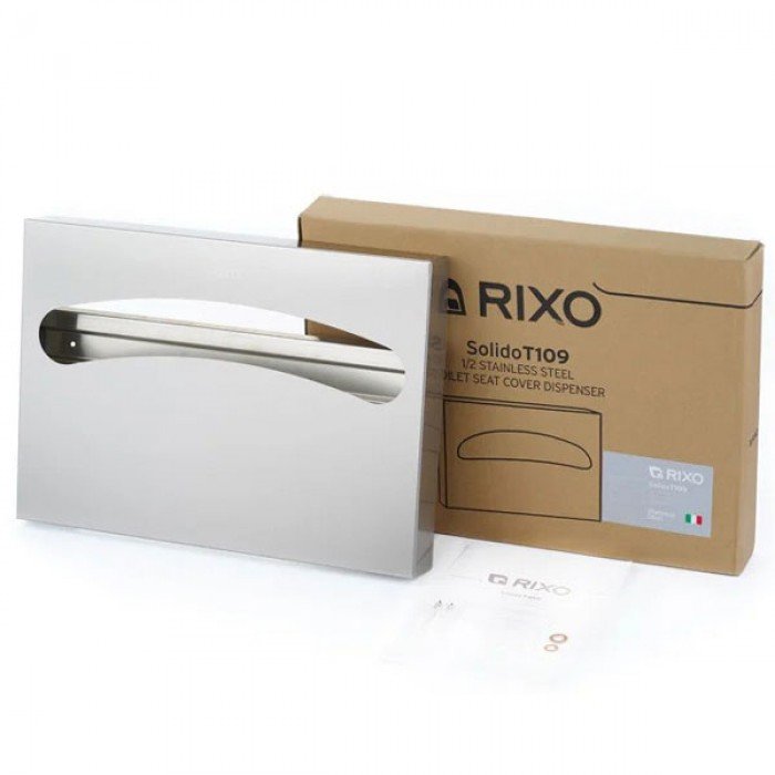 Диспенсер одноразових сидінь на унітаз нержавіюча сталь Rixo Solido T109 (T109)