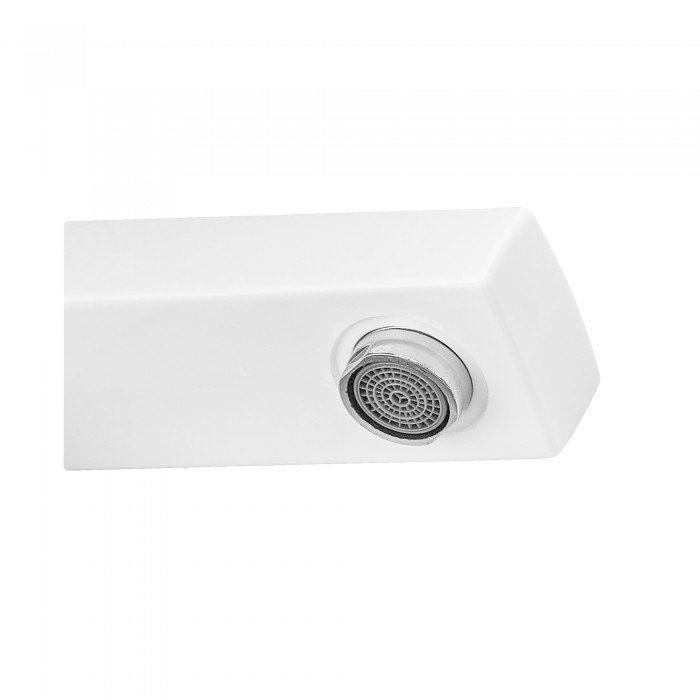 Смеситель для умывальника Plamix Kubus-001 HIGH SET White (с подводом) (PM0672) Смеситель для умывальника Plamix Kubus-001 HIGH SET White (с подводом) (PM0672)