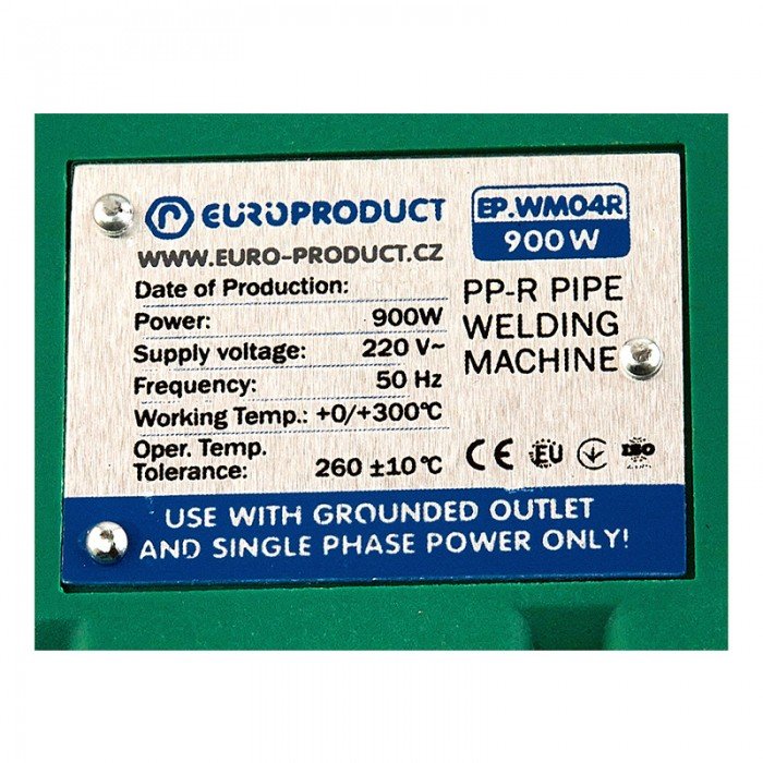 Паяльник для Europroduct EP.WM04R PPR труб (круглые насадки) 20/32mm (EP6094)