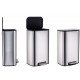 Мусорное ведро с плавным закрытием прямоугольное Mixxus Cubic-TC0105 SS Color 5л цвет нержавейка (M Мусорное ведро с плавным закрытием прямоугольное Mixxus Cubic-TC0105 SS Color 5л цвет нержавейка (M