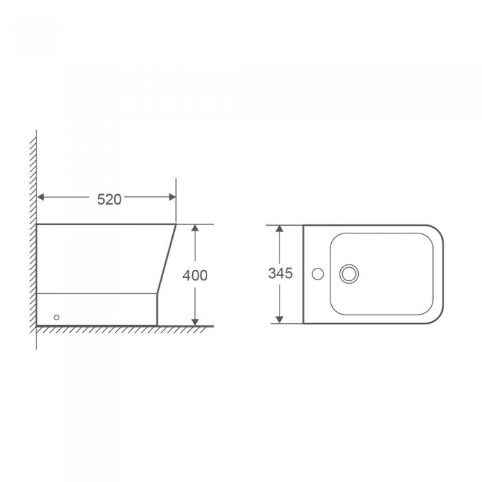 Биде напольное Mixxus Premium STYLE-0601 520х345х395mm (MP6603) Биде напольное Mixxus Premium STYLE-0601 520х345х395mm (MP6603)
