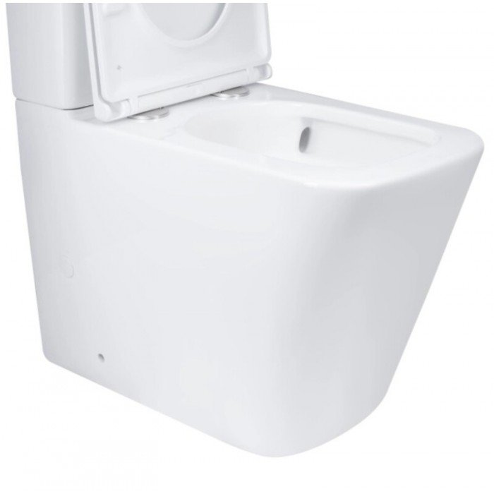 Чаша унітазу-компакту Mixxus Premium Quadro-0401-T1 Bowl 610х365х825 Tornado 1.0 без сидіння (MI8343)