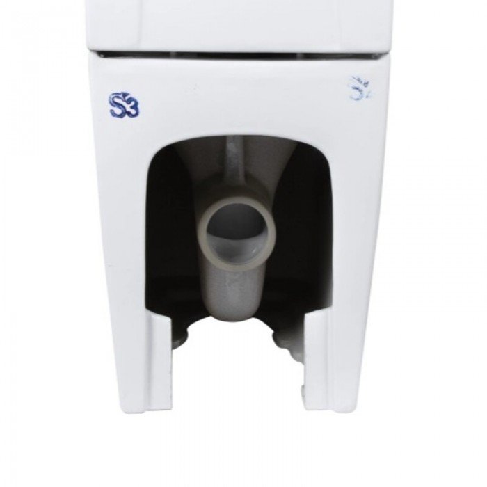 Чаша унітазу-компакту Mixxus Premium Quadro-0401-T1 Bowl 610х365х825 Tornado 1.0 без сидіння (MI8343)