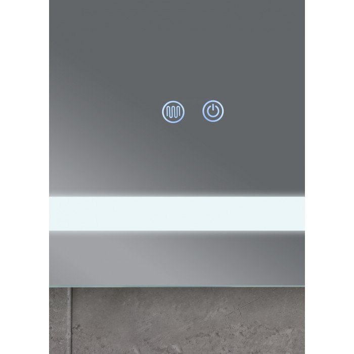 Зеркало Mixxus STYLE MR13-70x50-Reverse с Led Touch, Anti-fog, димером, регулятором яркости (MI6665