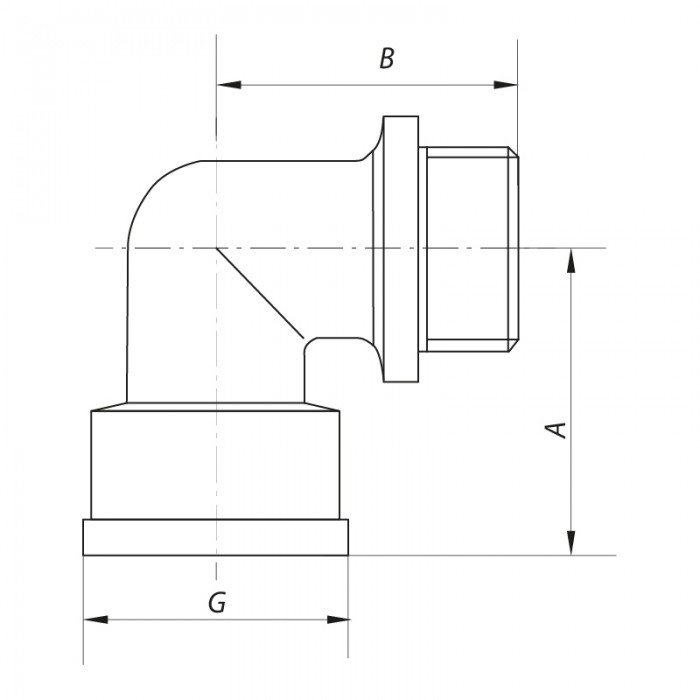 Угол 1'' НВ Koer KF.L10MF (KF0077)