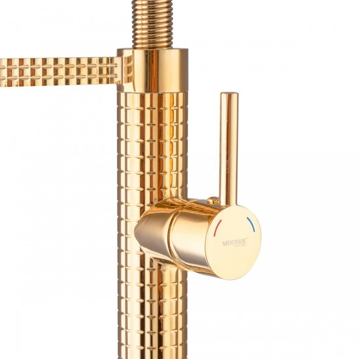 Змішувач для кухні Mixxus Premium Spark 017 GOLD (MI6972) Змішувач для кухні Mixxus Premium Spark 017 GOLD (MI6972)