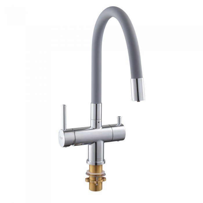 Кухонний змішувач з силік. виливом і вих. для питної води KOER KB-72002-01 (KR3383) Кухонний змішувач з силік. виливом і вих. для питної води KOER KB-72002-01 (KR3383)