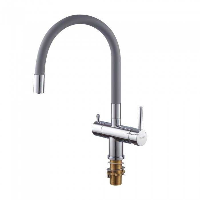 Кухонний змішувач з силік. виливом і вих. для питної води KOER KB-72002-01 (KR3383) Кухонний змішувач з силік. виливом і вих. для питної води KOER KB-72002-01 (KR3383)