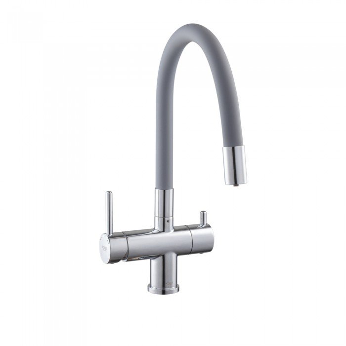 Кухонний змішувач з силік. виливом і вих. для питної води KOER KB-72002-01 (KR3383) Кухонний змішувач з силік. виливом і вих. для питної води KOER KB-72002-01 (KR3383)