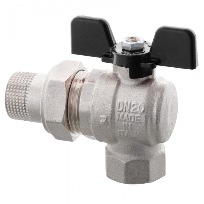 Кран с американкой Roho R106-100B - 1" угловой (RO0115)