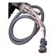 Смеситель кухонный на две воды Zerix LUX-024 Black с выдвижной лейкой (нерж. сталь) (ZX5556)