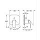 Однорычажный смеситель Grohe Cubeo с переключателем на 2 положения (1017780000) Однорычажный смеситель Grohe Cubeo с переключателем на 2 положения (1017780000)