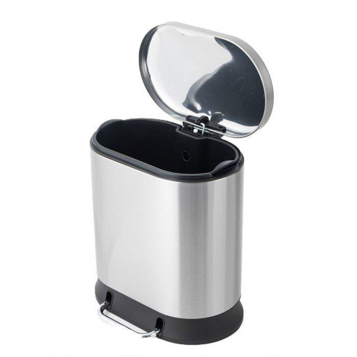 Відро для сміття з плавним закриттям овальне Mixxus Premium Strong-TC0120 SS Color 20л колір нержавій Відро для сміття з плавним закриттям овальне Mixxus Premium Strong-TC0120 SS Color 20л колір нержавій