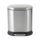 Відро для сміття з плавним закриттям овальне Mixxus Premium Strong-TC0120 SS Color 20л колір нержавій Відро для сміття з плавним закриттям овальне Mixxus Premium Strong-TC0120 SS Color 20л колір нержавій