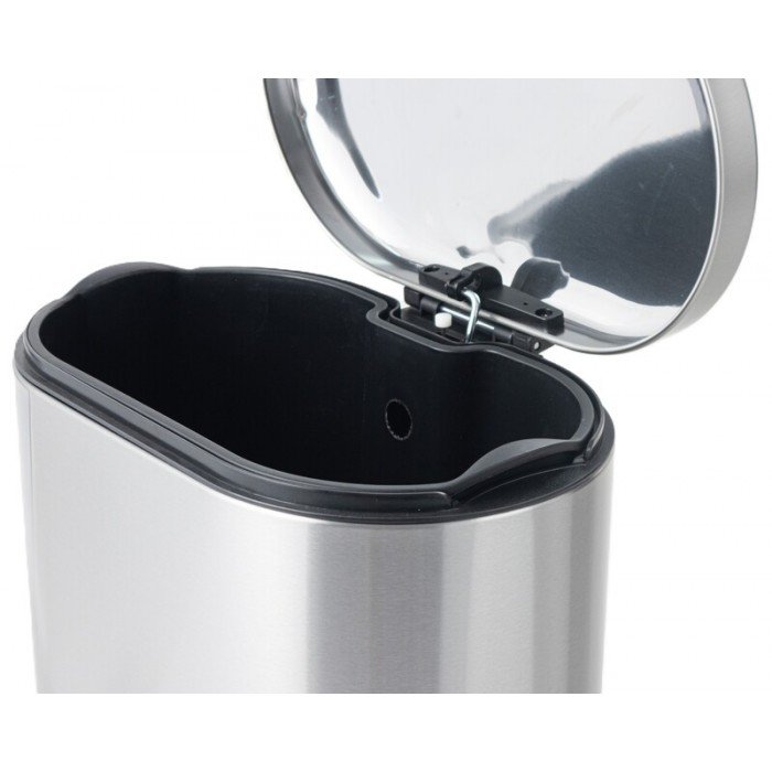 Відро для сміття з плавним закриттям овальне Mixxus Premium Strong-TC0120 SS Color 20л колір нержавій Відро для сміття з плавним закриттям овальне Mixxus Premium Strong-TC0120 SS Color 20л колір нержавій