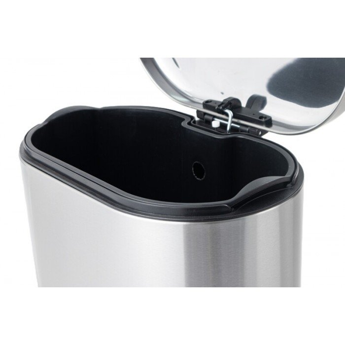 Відро для сміття з плавним закриттям овальне Mixxus Premium Strong-TC0120 SS Color 20л колір нержавій Відро для сміття з плавним закриттям овальне Mixxus Premium Strong-TC0120 SS Color 20л колір нержавій