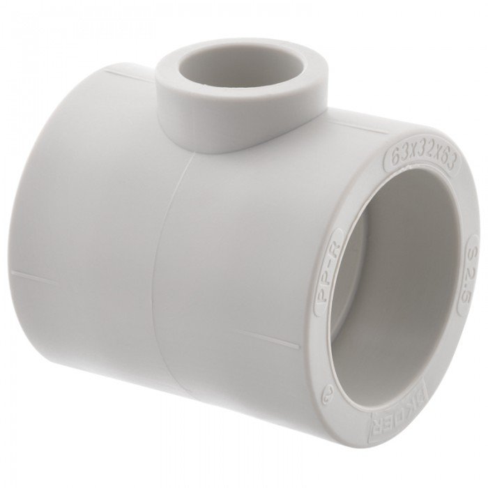 Трійник редукційний 63x32x63 PPR Koer K0053.PRO (KP0062) Трійник редукційний 63x32x63 PPR Koer K0053.PRO (KP0062)