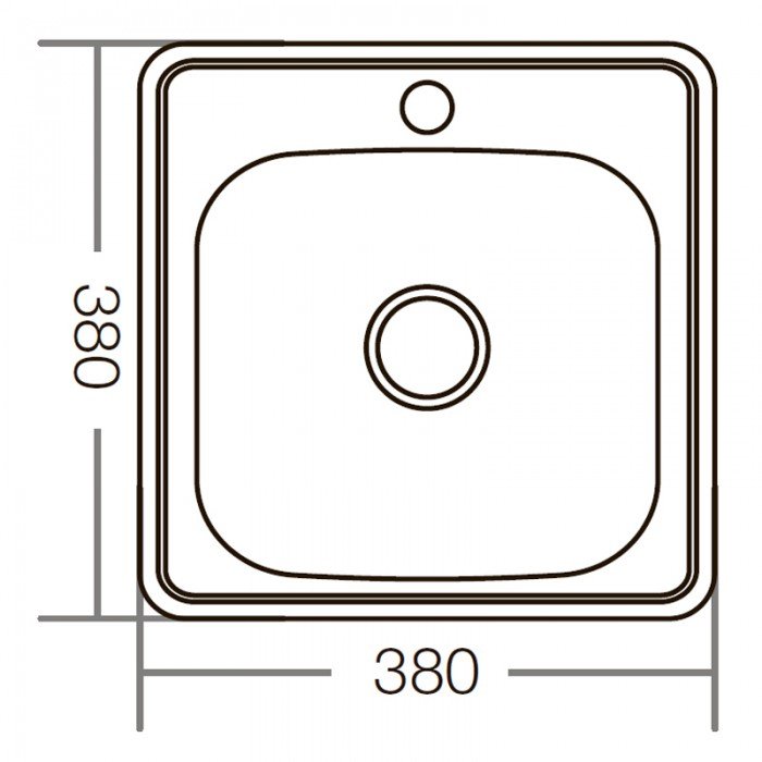 Мийка кухонна ZERIX Z3838-06-160D (decor) (ZM0556) Мийка кухонна ZERIX Z3838-06-160D (decor) (ZM0556)