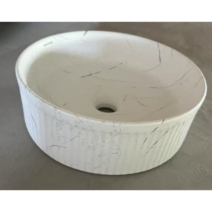 Раковина накладная Mixxus Premium WAVE-0102 MARBLE 370х370х130mm (MP6528) Раковина накладная Mixxus Premium WAVE-0102 MARBLE 370х370х130mm (MP6528)