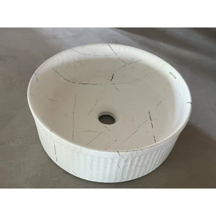 Раковина накладная Mixxus Premium WAVE-0102 MARBLE 370х370х130mm (MP6528) Раковина накладная Mixxus Premium WAVE-0102 MARBLE 370х370х130mm (MP6528)