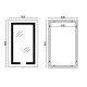 Зеркало Mixxus HARD MR06-50x80 с Led Touch, Anti-fog, димером, регулятором яркости, часами (MI6011)