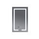 Зеркало Mixxus HARD MR06-50x80 с Led Touch, Anti-fog, димером, регулятором яркости, часами (MI6011)