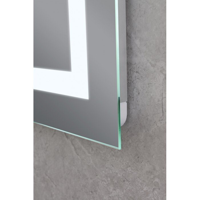 Зеркало Mixxus HARD MR06-50x80 с Led Touch, Anti-fog, димером, регулятором яркости, часами (MI6011)