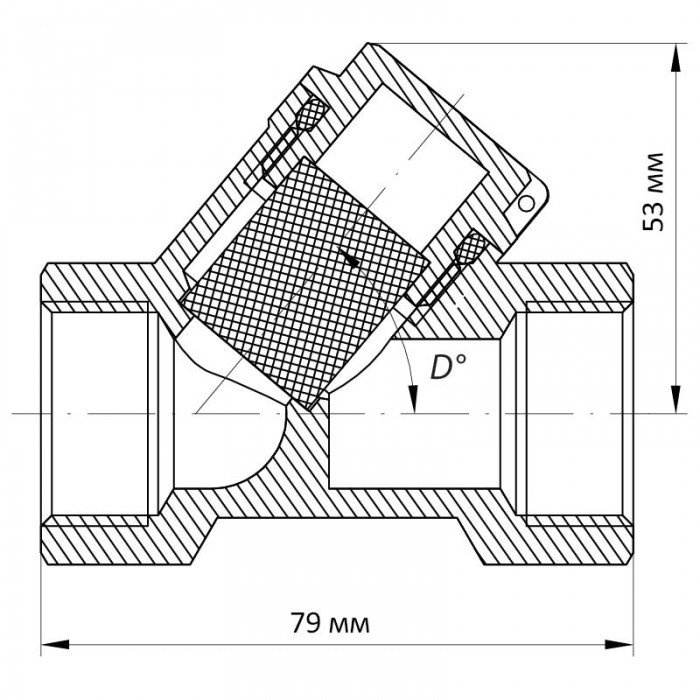 Фільтр грубої очистки 1" (нікельований) Koer KR.F01.N (KR2778) Фільтр грубої очистки 1" (нікельований) Koer KR.F01.N (KR2778)