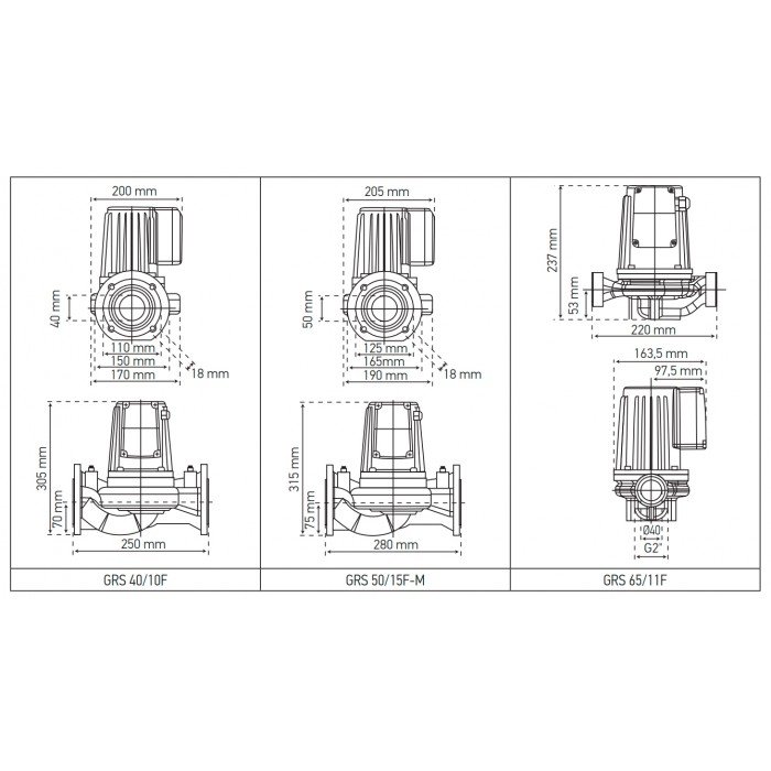 Насос циркуляционный фланцевый Koer GRS 65/11F (KP2771)