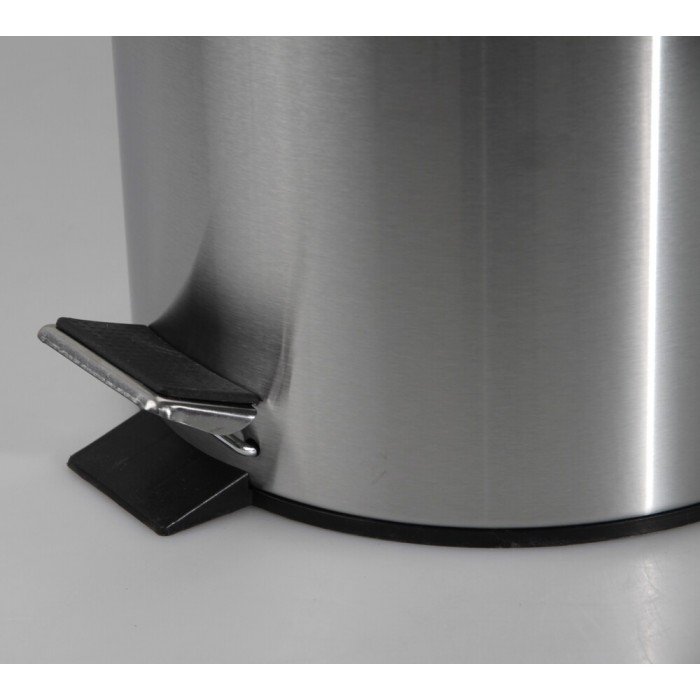 Мусорное ведро круглое Zerix Solo-TC0105 SS Color 5 л цвет нержавейка (ZX5897)